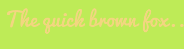Image with Font Color F2D680 and Background Color BEEB57